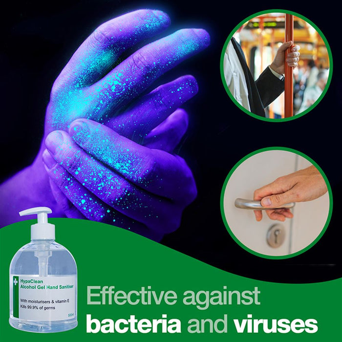 Alcohol Hand Gel Sanitiser 500ml Pump Dispenser