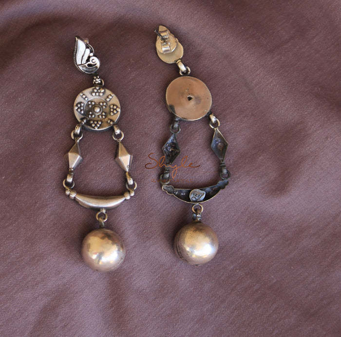 Anvaya Parrot Motif Quirky Drop Earrings