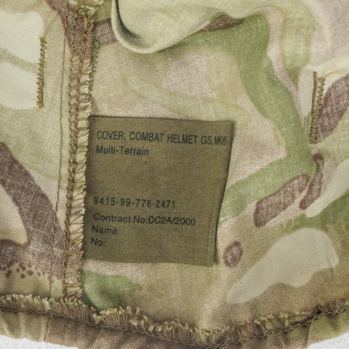 British MTP MK6 Helmet Cover w/ Scrim - British Army Surplus - Helmets
