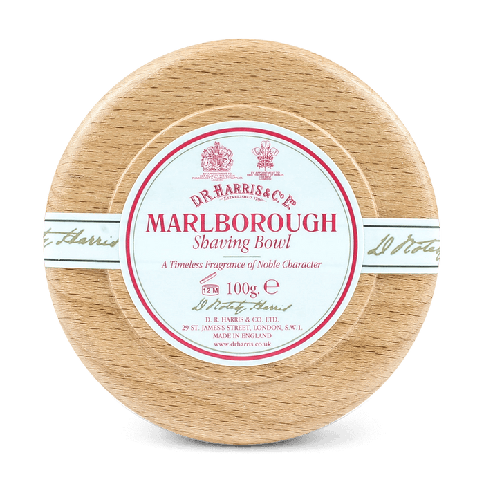 D R Harris Marlborough Shaving Soap & Bowl Beech 100g