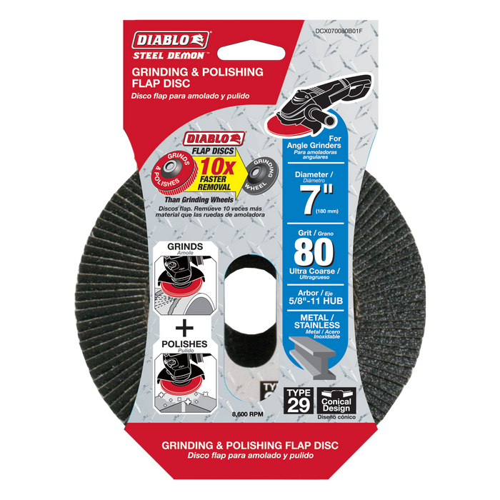 7 in. - 80 Grit with Hub