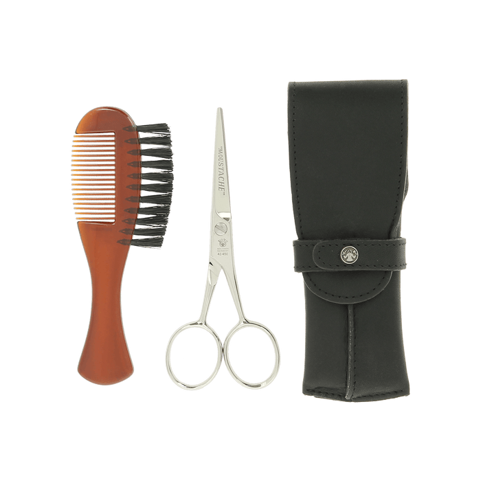 Dovo Beard Care Set in Black Leather Case 806011