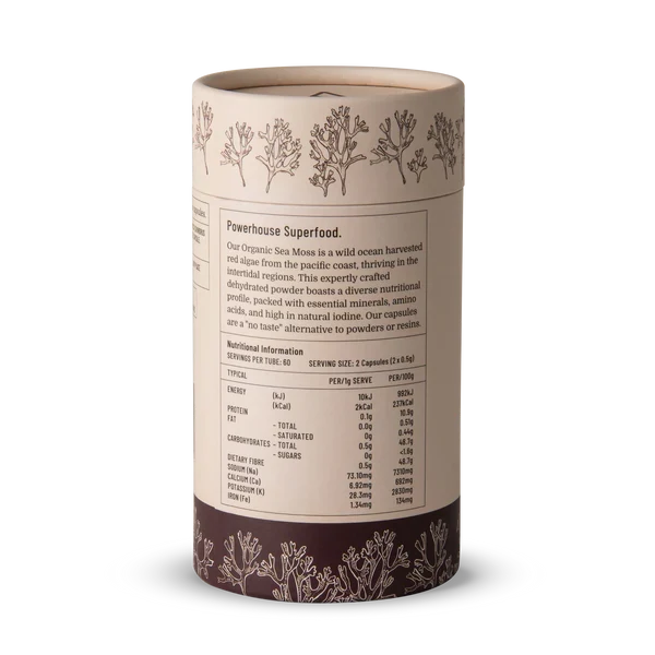 Evolution Botanicals Organic Sea Moss 120 Caps