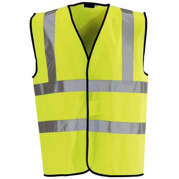 FIRE WARDEN Pre-Printed Yellow Hi Vis Vest