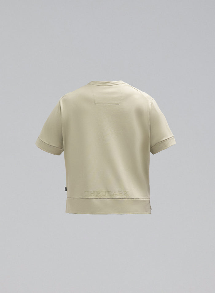 Hem Cut Out Image of Force Boxy Drirelease® T-Shirt In Stone (GM)