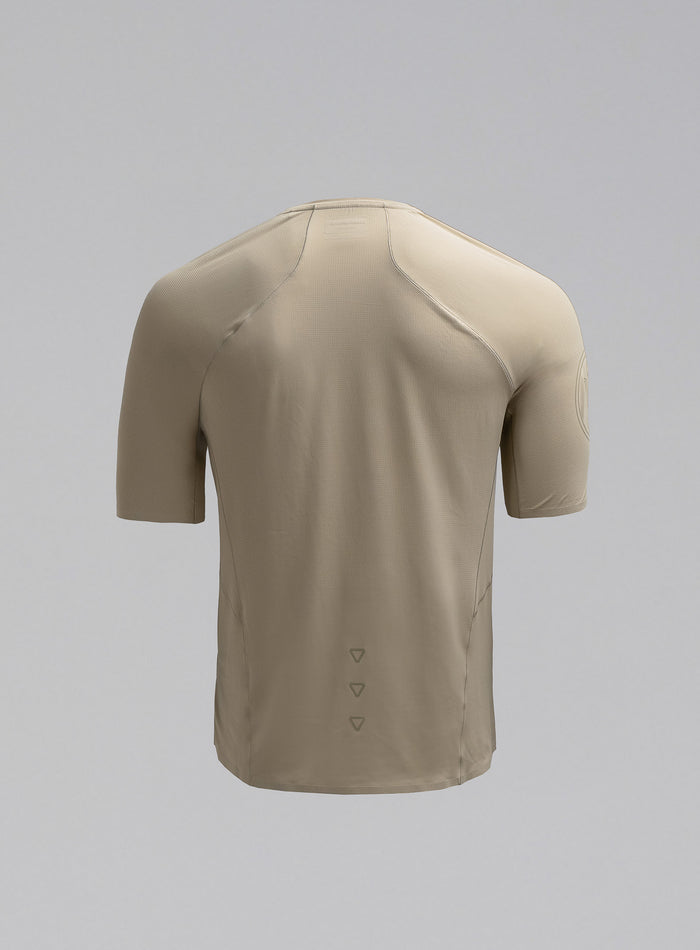 Hem Cut Out Image of Force Trail Running T-Shirt In Stone (GM)