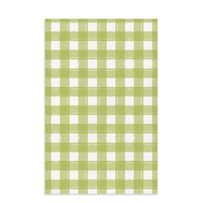 Gingham Green Dish Towel