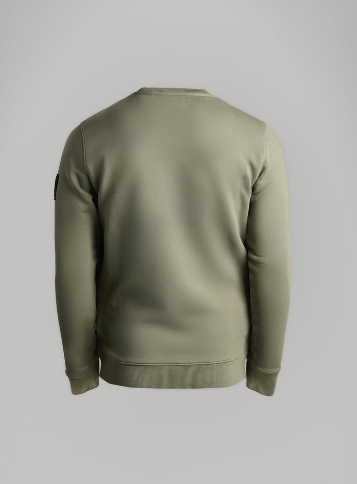Hem Cut Out Image of Insignia Jumper Washed In Khaki (GM)
