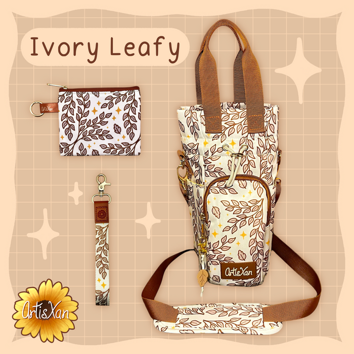 Ivory Leafy Essentials Bag