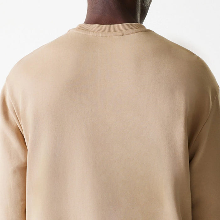 The Male model is wearing Kansas City Chiefs NFL Washed Super Bowl Beige Oversized Crew Neck Sweater 7