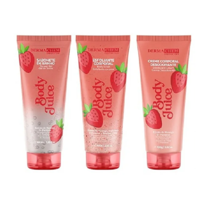 Linha Body Juice Morango – Cuidados Corporais Dermachem