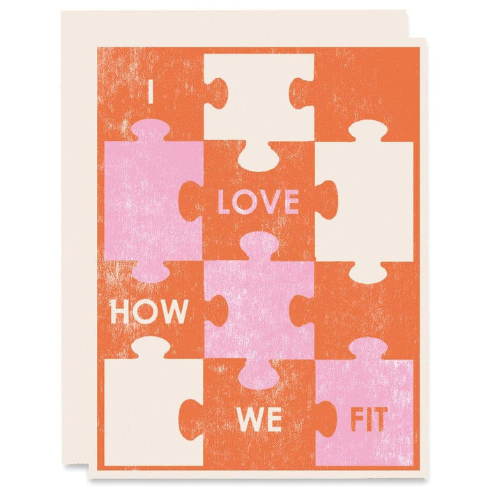 Love How We Fit Romance Card