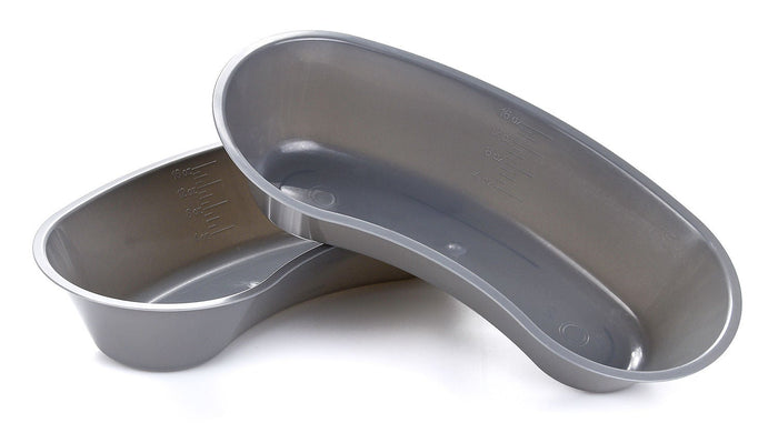 McKesson Emesis Basin, Plastic, Graphite, 16 oz, 8.5" x 4" x 2" - 56-80327-Single - LL Medico
