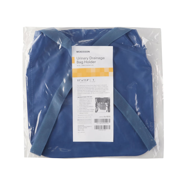 McKesson Urinary Drainage Bag Holder, Adjustable Straps, For Wheelchair, Geri-Chair or Bed Rails - 16-5515-Single - LL Medico