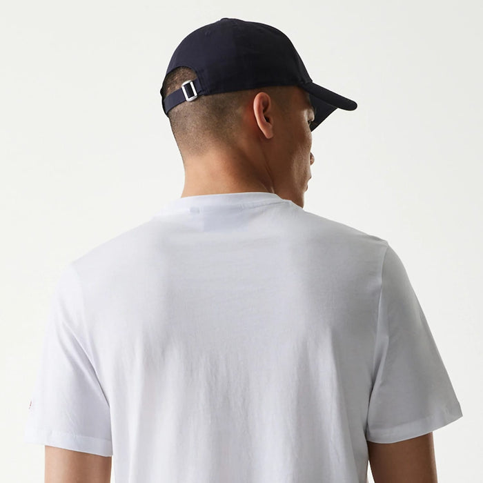 The Male model is wearing MLB Generic Logo MLB Regular White T-Shirt 7