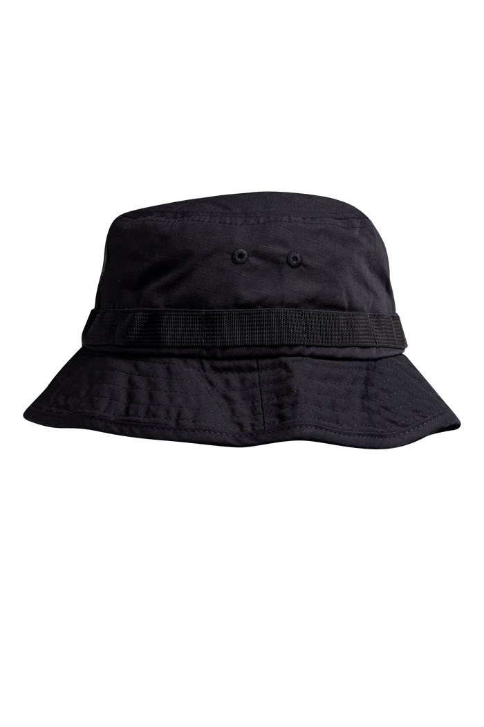 SM Cut of Out Patrol Bucket Hat - Obsidian Black In Obsidian Black (GM)