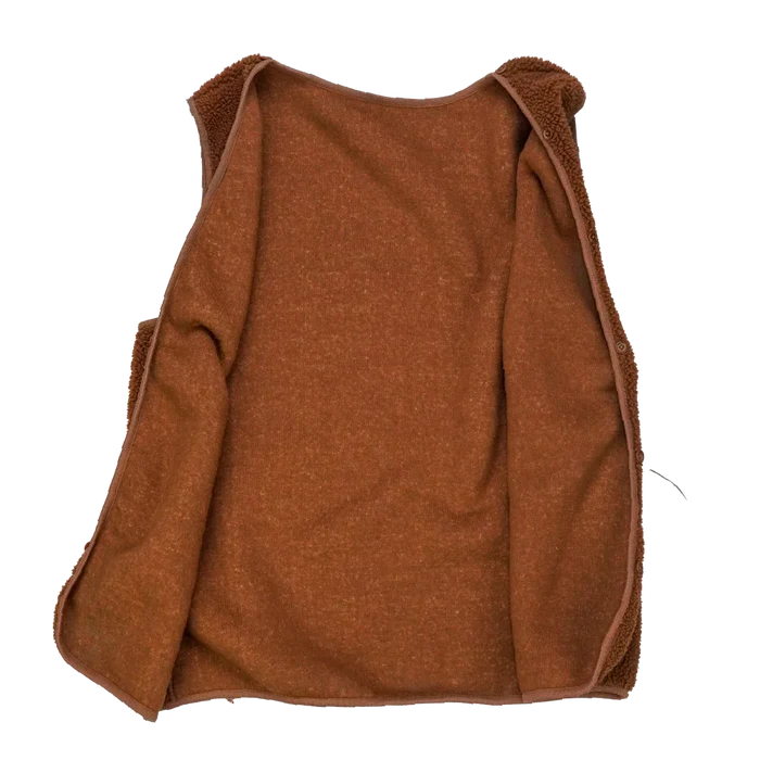 Production Made Brown Fleece Vest - Small, Item 1 - Film Production Used - Vests