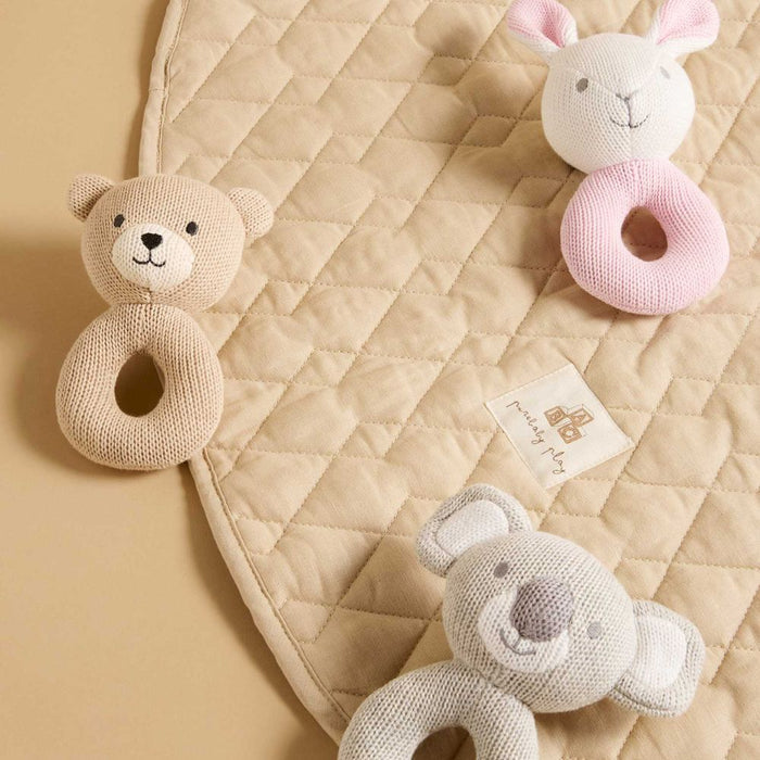 Purebaby Knitted Rattle - Koala