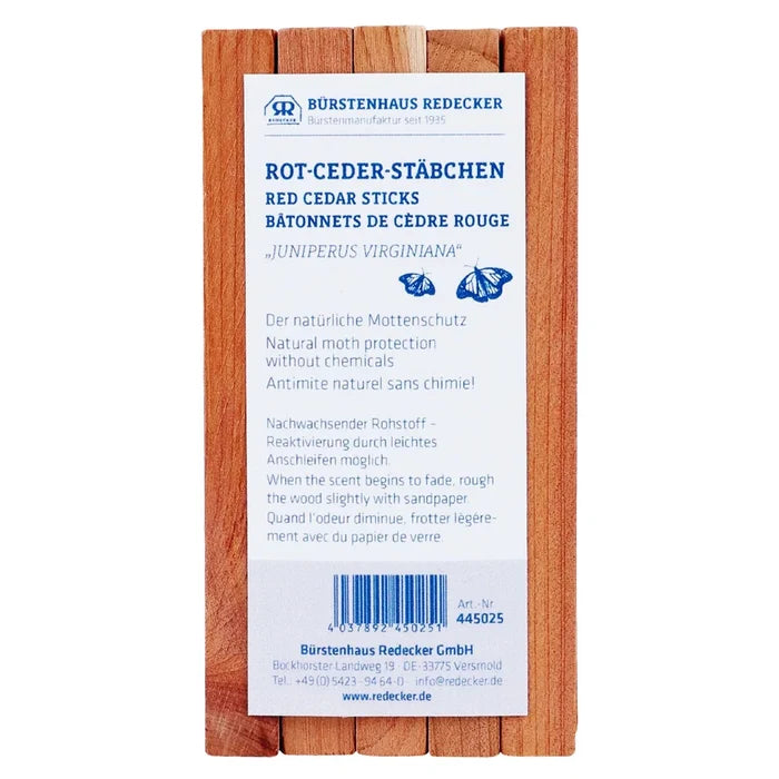 Redecker Red Cedar Moth Repellent Sticks (10 pk)