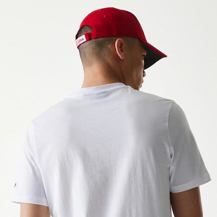The Male model is wearing St. Louis Cardinals MLB Regular White T-Shirt 7
