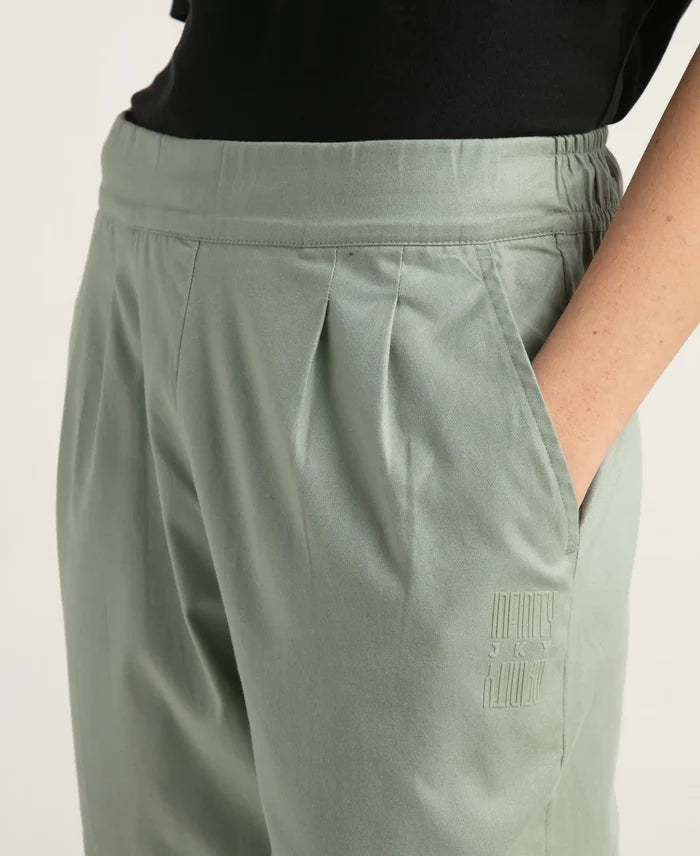 Super Combed Cotton Regular Fit Hybrid Pants - Iceberg Green