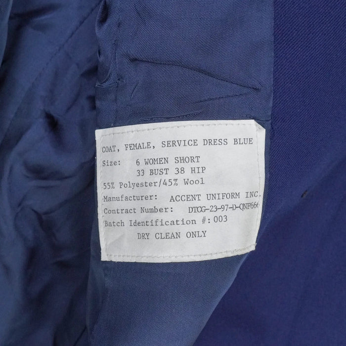 US Coast Guard Women's Service Dress Jacket - 6S, XSmall - US Navy Surplus - Dress Jackets