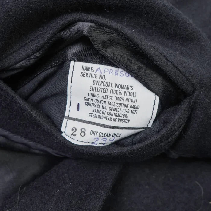 US Navy Women's Wool Pea Coat - 12S, Medium - US Navy Surplus - Great Coats