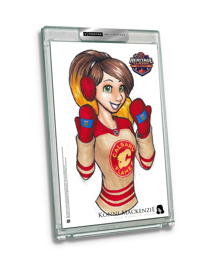 WinS® NHL Konni Mackenzie 2023 Heritage Classic Limited Edition Art Slab