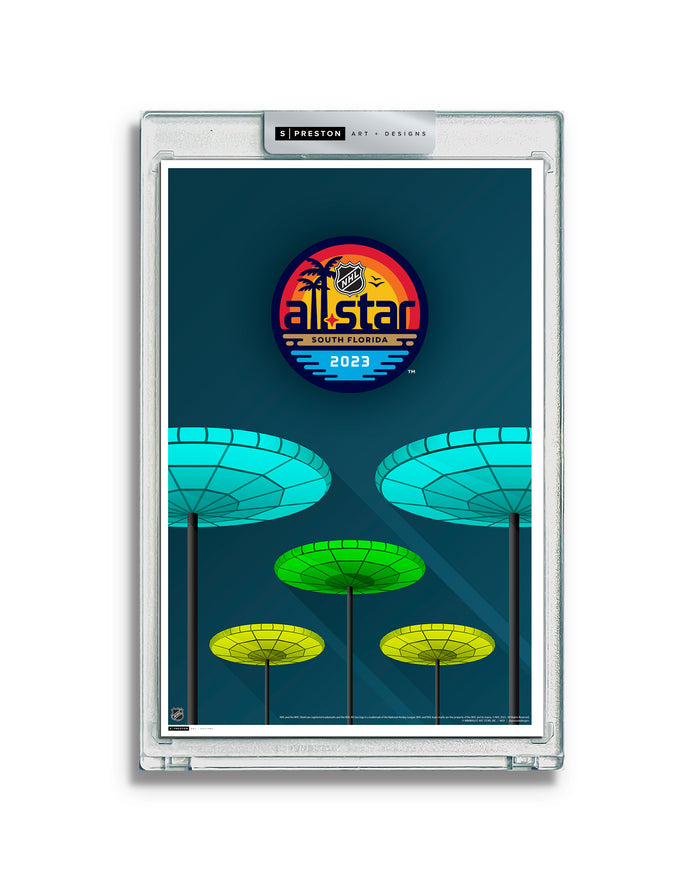 2023 NHL All-Star Game Minimalist FLA Live Arena Limited Edition Art Slab