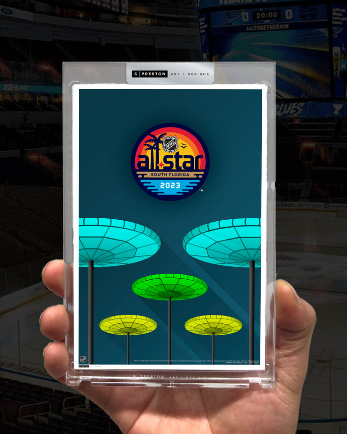 2023 NHL All-Star Game Minimalist FLA Live Arena Limited Edition Art Slab