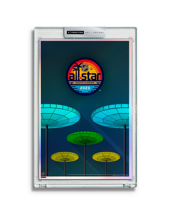 2023 NHL All-Star Game Minimalist FLA Live Arena Limited Edition Art Slab