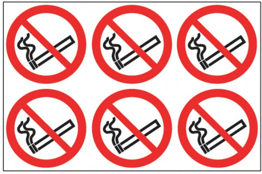24 No smoking symbol 6/sheet 4 sheets