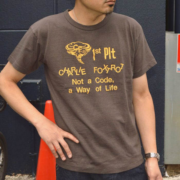 2ND-HAND (WAREHOUSE) "4064 CF 1ST PLT" Print T-shirt