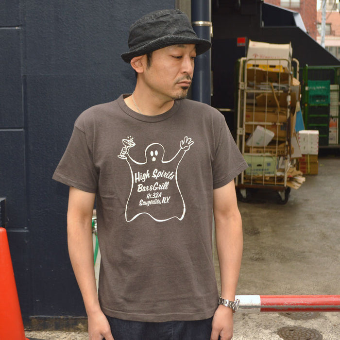 2ND-HAND (WAREHOUSE) "4064 HIGH SPIRITS" Print T-shirt
