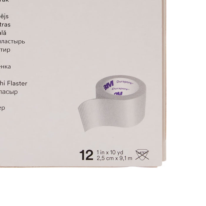 3M Durapore Silk-Like Cloth Medical Tape,1 Inch x 10 Yard