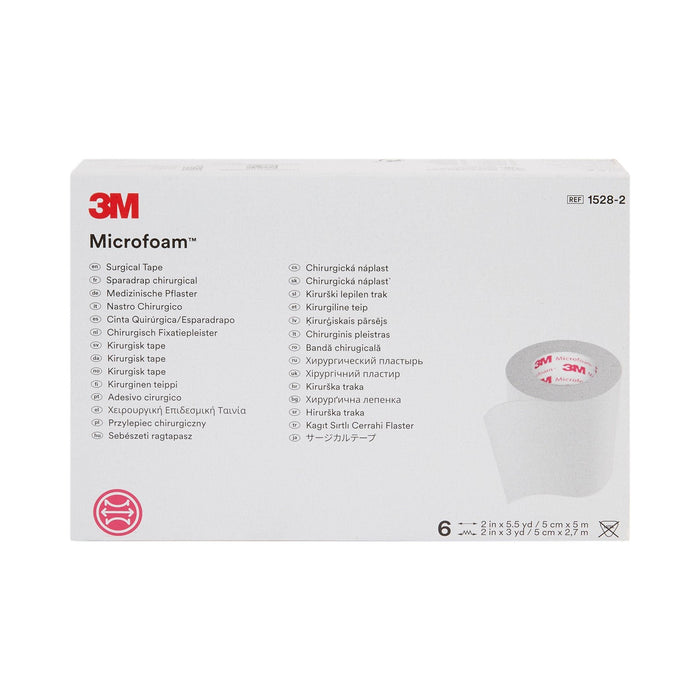 3M Microfoam Foam / Acrylic Adhesive Medical Tape, 2 Inch x 5-1/2 Yard, White