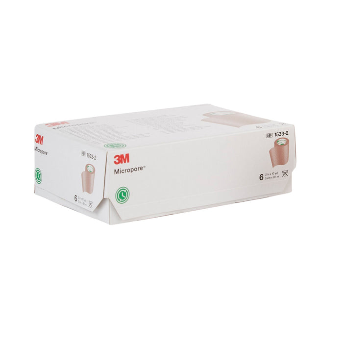 3M Micropore Paper Medical Tape, 2 Inch x 10 Yard, Tan