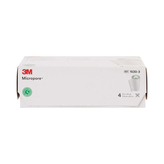 3M Micropore Paper Medical Tape, 3 Inch x 10 Yard, White