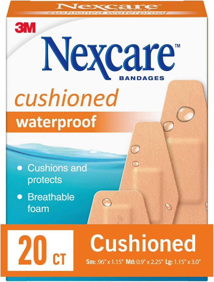 3M Nexcare Waterproof Adhesive Strip, Assorted Sizes