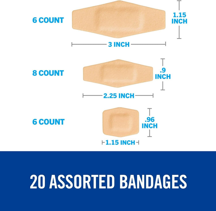 3M Nexcare Waterproof Adhesive Strip, Assorted Sizes