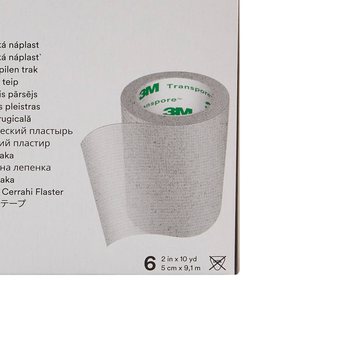 3M Transpore Plastic Medical Tape, 2 Inch x 10 Yard, Transparent
