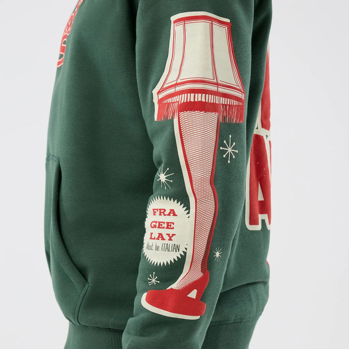 A Christmas Story Major Award Dark Green Pullover Hoodie 5