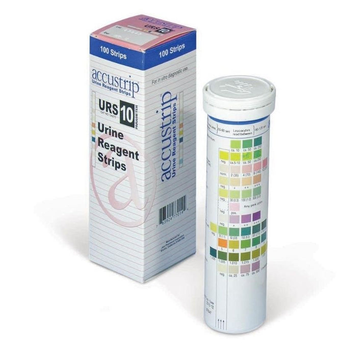 Accustrip URS-10 Urine Reagent Strips, 100 Count - UA870-Single - LL Medico