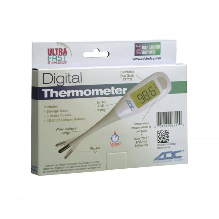 ADC Adtemp Fast-Read Digital Stick Thermometer - 418N-Single - LL Medico