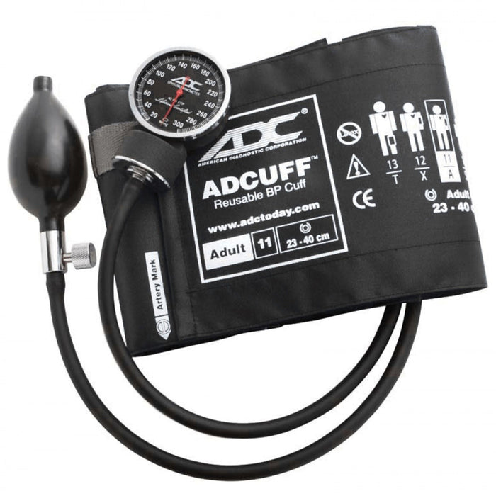 ADC Diagnostix 720 Pocket Aneroid Sphygmomanometer, Adult Cuff - 720-11ABK-Single - LL Medico
