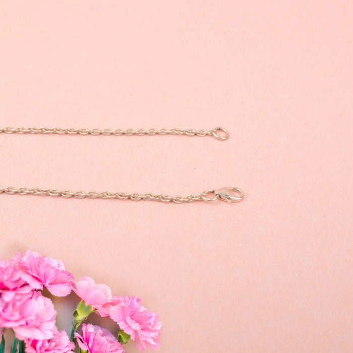 Adya Blush Bloom Flower Drop Necklace set