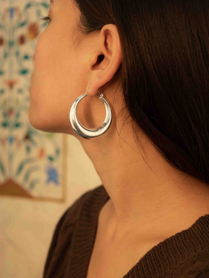 Adya Fine Large Timeless Hoops