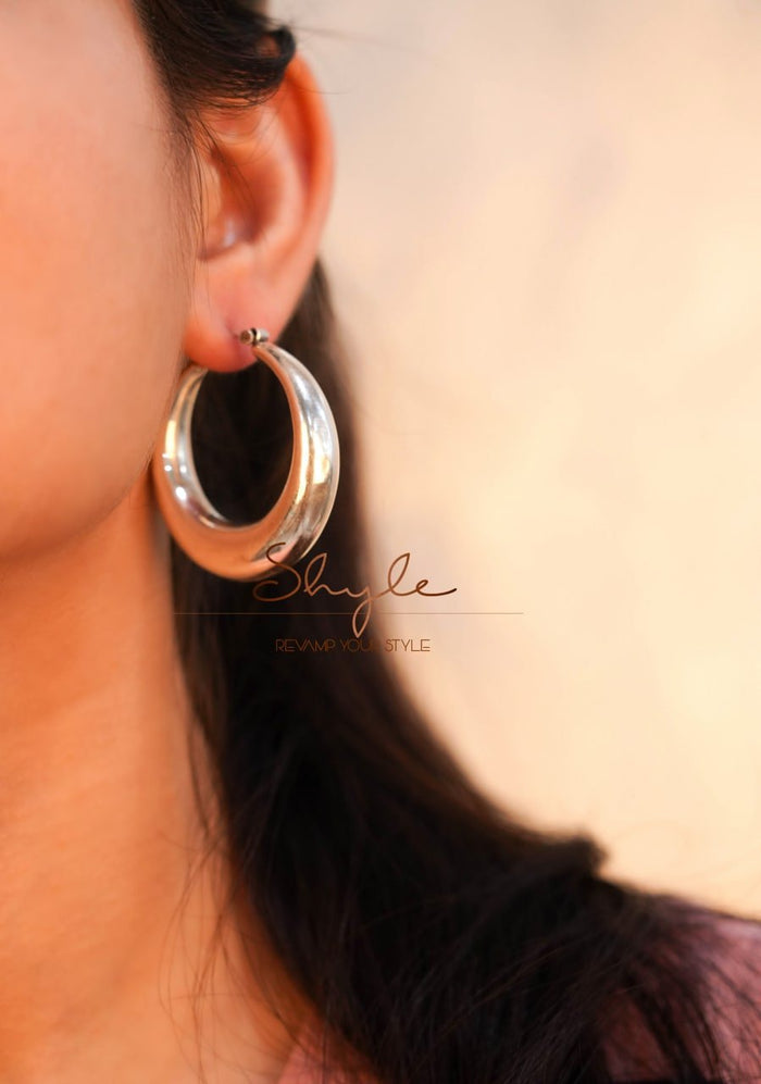 Adya Fine Large Timeless Hoops