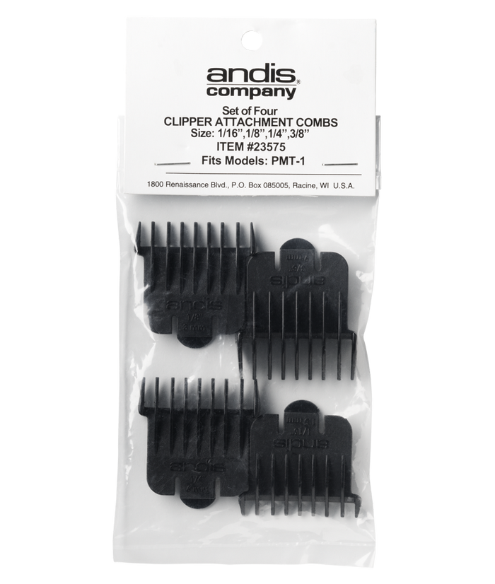 Andis Snap-On Blade Attachment Combs 4-Comb Set