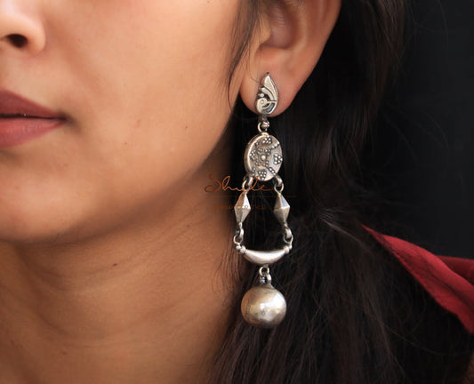 Anvaya Parrot Motif Quirky Drop Earrings